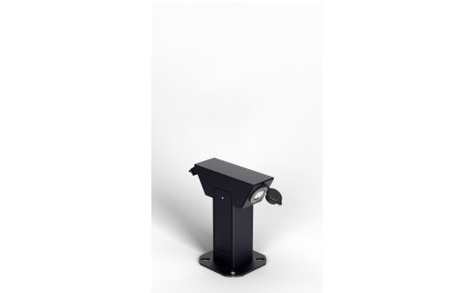 Parking pedestal 12 inches Square, two sides, Angular